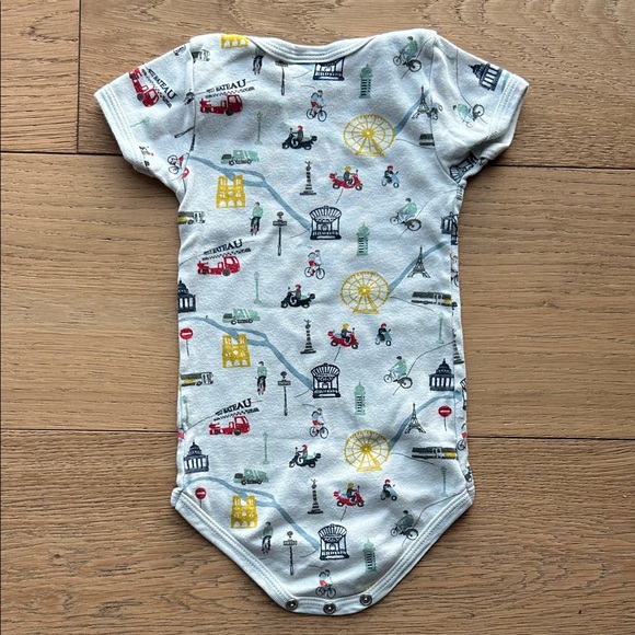 Petit Bateau Printed Baby Onesie 6-12mo - Picture 4 of 4